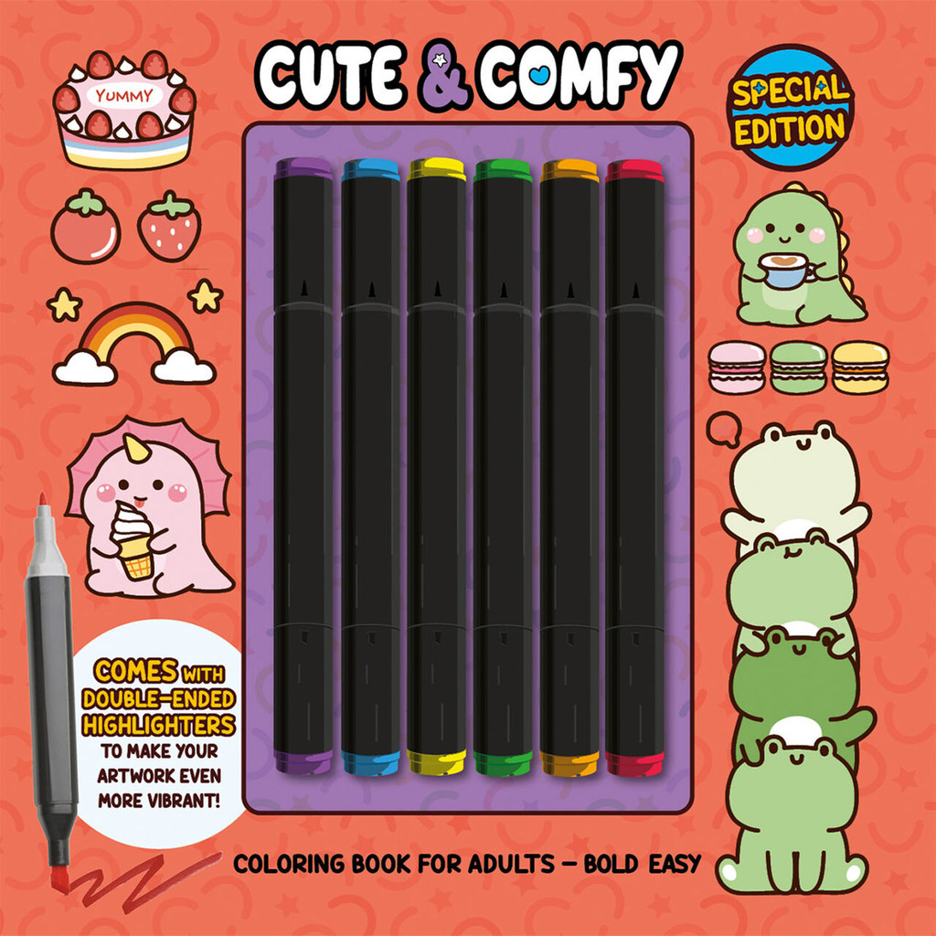 Cute & Comfy Coloring Book for Adults - Bold Easy - Special Edition (Livro de Colorir) - Books & Magazines