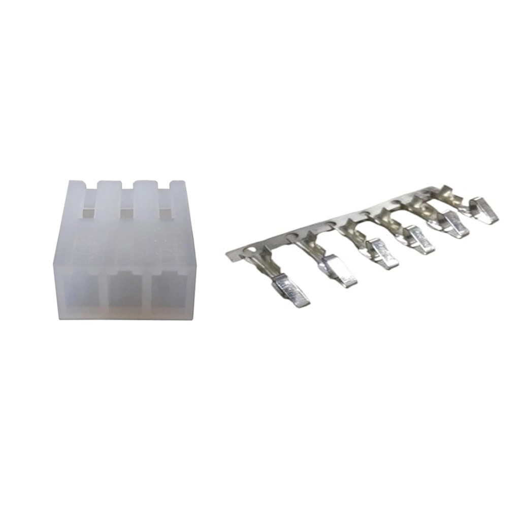 1000 peças Conector Alojamento kk  3 vias 3,96mm + 3000 Terminais KK 3,96mm