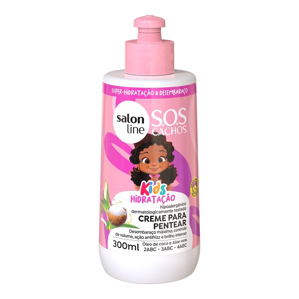 Creme Para Pentear Salon Line S.O.S Kids 300ml - Beauty