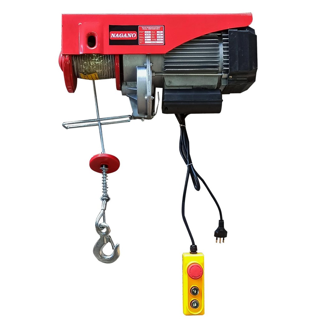 Mini Talha Elétrica 6 a 12 Metros e 600 a 1200kg