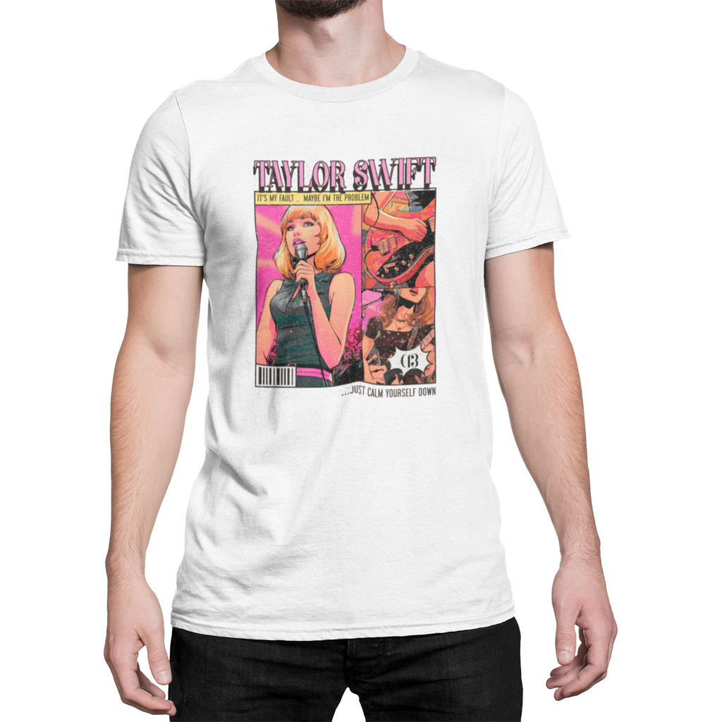 Camiseta Camisa Estampada Cantora Taylor Swift Moda Retro