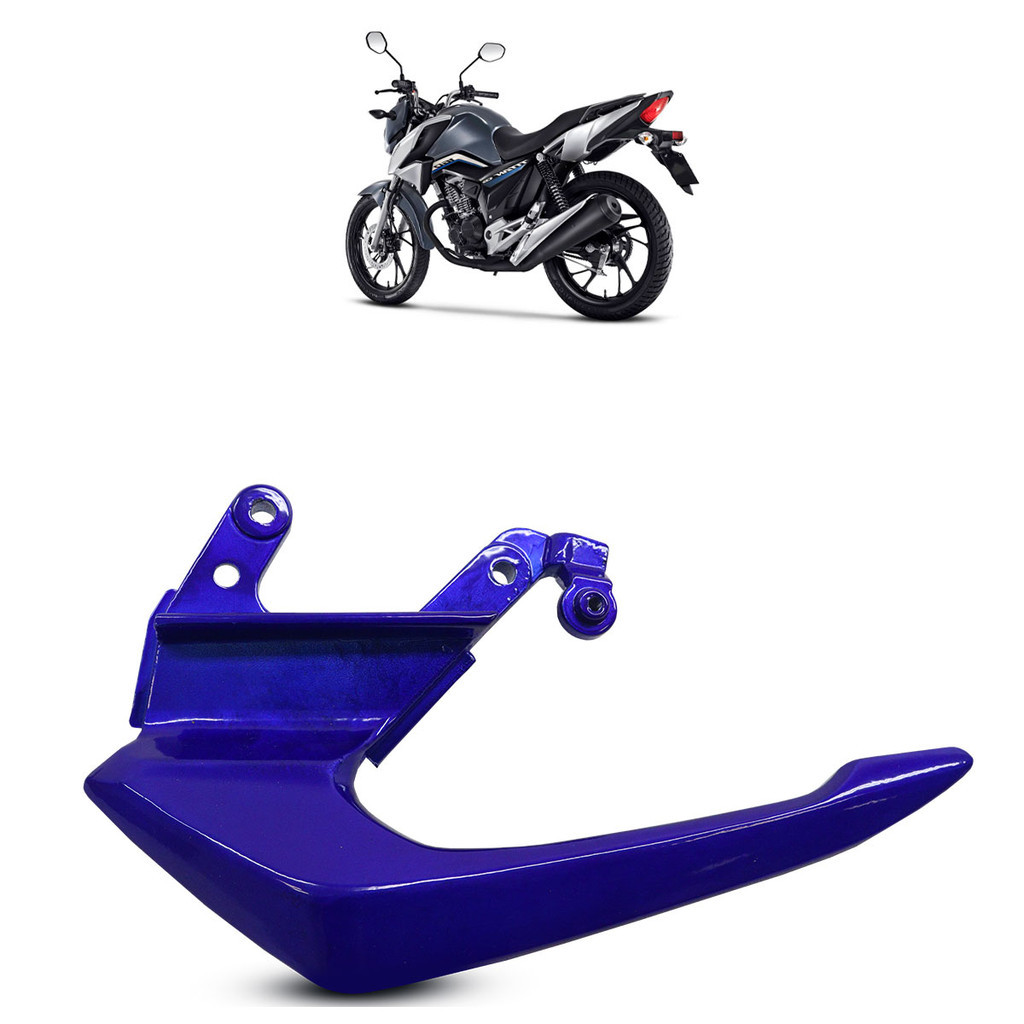 Par Alça Traseira CG 160 Titan 2016 2017 2018 2019 2020 2021 2022 2023 Azul Alumínio em Oferta na Shopee