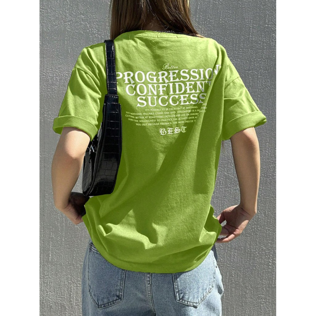 Camiseta Estampada Best Camisa Oversized Colorida Aesthetic Blusa Streetwear Estampa Progressão