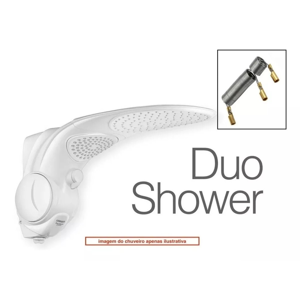 Resistência Duo Shower Duo Shower Quadrada Futura Hs