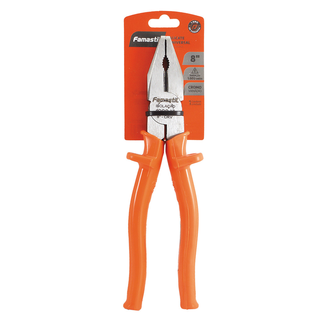 Alicate Universal Famastil Profissional 8" 1000V | resistência elevada em Oferta na Shopee