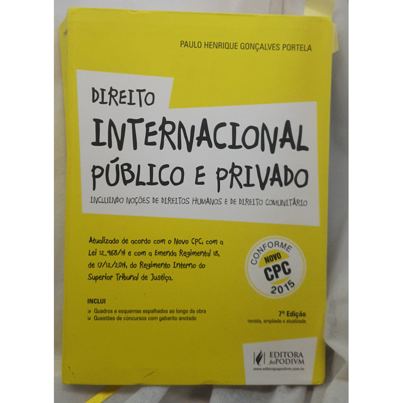 Livro Direito Internacional Público e Privado - Paulo Henrique Gonçalves Portela - Editora Juspodivm