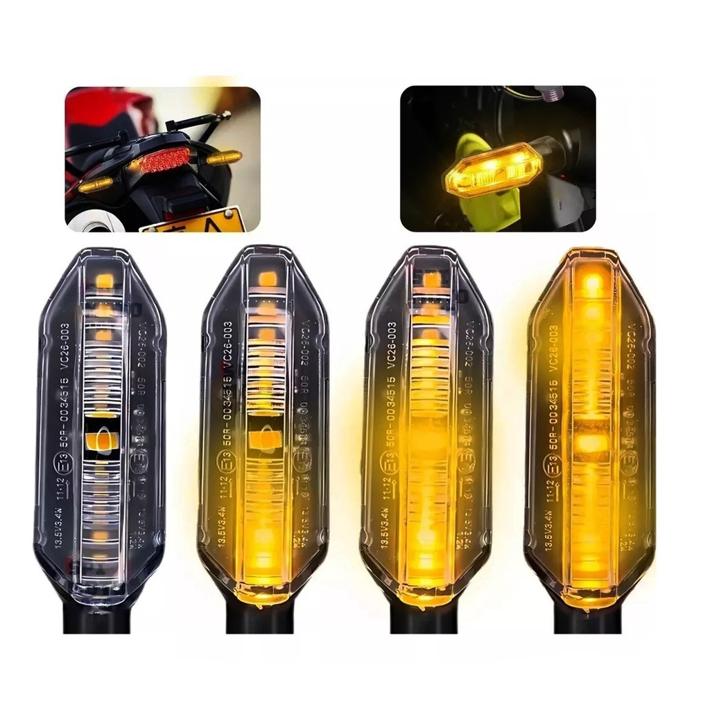PAR PISCA DE LED SEQUENCIAL XRE 300 2019/2023 / ADV 150 2021/2025 / CB TWISTER 300F 2024/2025