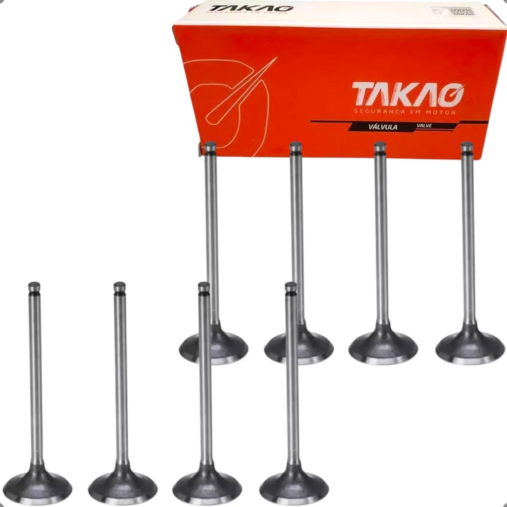 Jogo Valvula De Admissao e Escape Takao Classic Celta Corsa 1.0 1.4 8v 1994 A 2008 7mm em Oferta na Shopee
