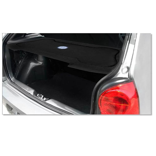 Detalhes do Tampão Porta Malas Volkswagen Gol G4 2/4 Portas 2006 a 2013 R-Acoustic Bagagito Carpete Cinza