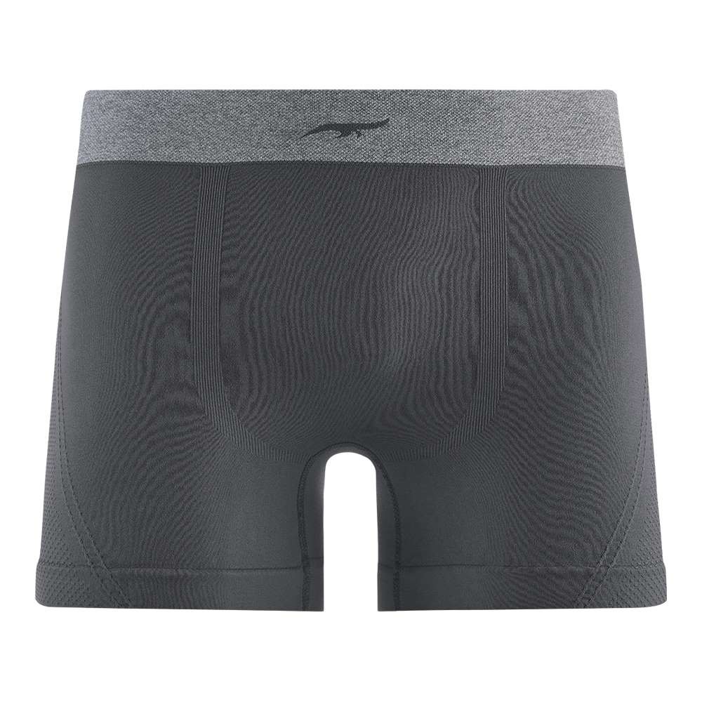 Cueca Boxer Plus Size Jacquard sem Costura Grafite - Men Clothes