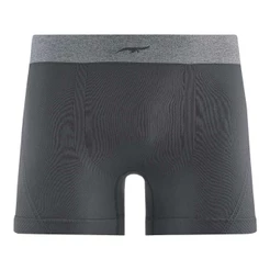 Cueca Boxer Plus Size Jacquard sem Costura Grafite