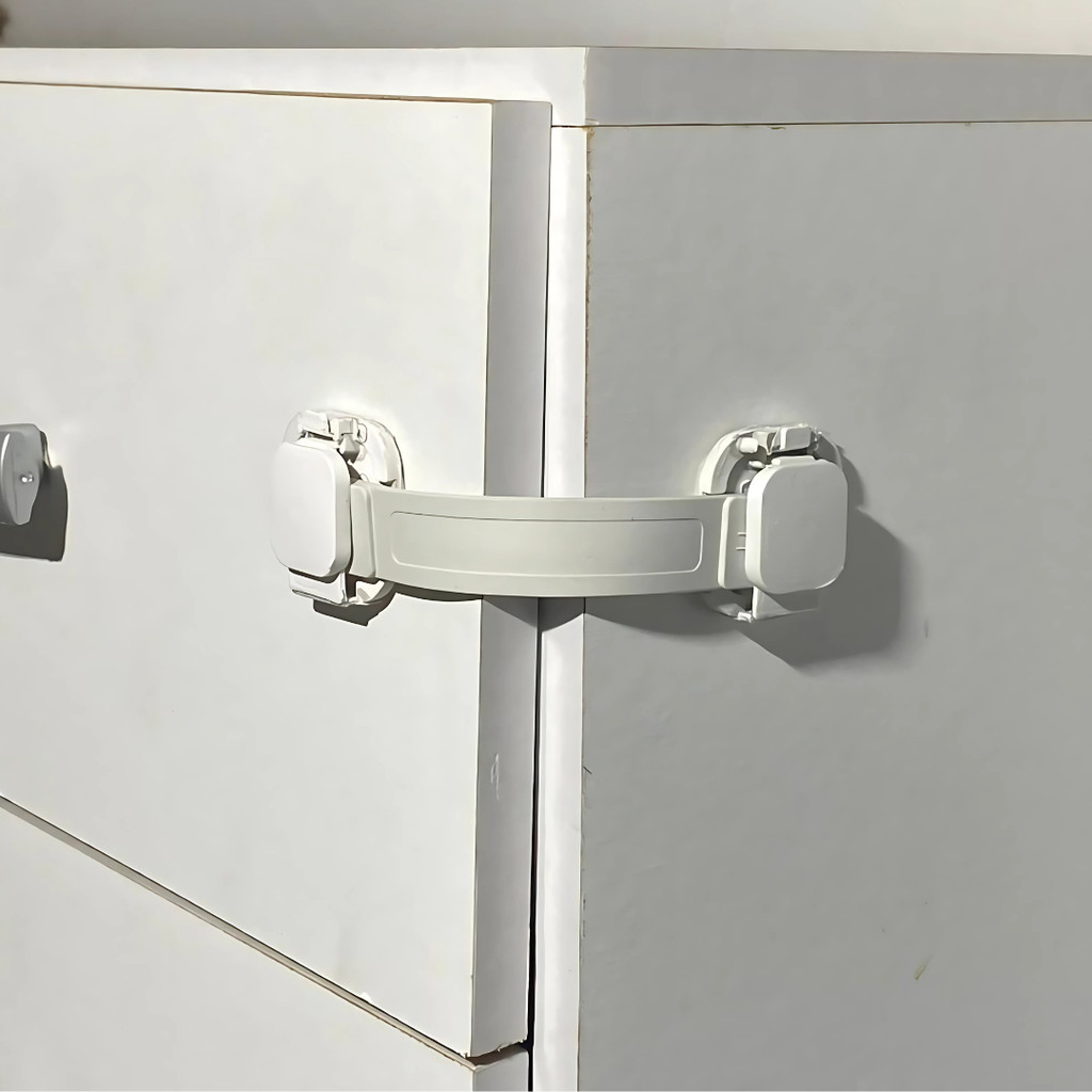 Kit 10 Und Trava Gaveta Armario Segurança Protetor Protecao Bebe Branco