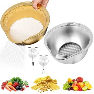 [New] Cesto Coador Com Filtro De Lavagem De Arroz-Design De Fundo Inclinado-Acessórios De ...