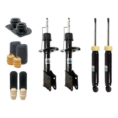 Kit 04 Amortecedor Batente Coxim Coifa Idea 2006 Á 2017
