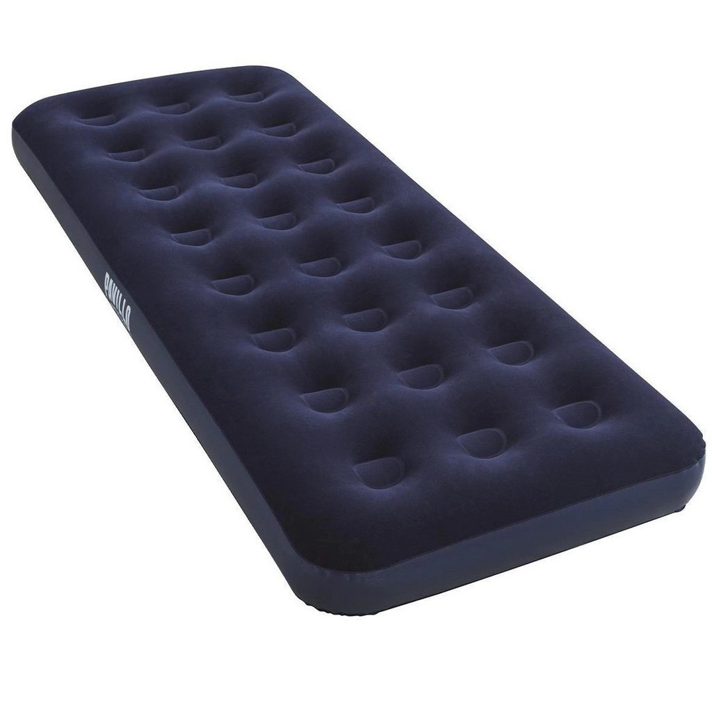 Colchão Inflável Solteiro Camping Resistente com Kit Reparo