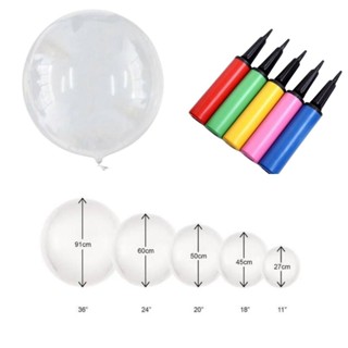 Bubble 5" 10" 18" 24" 36" Polegadas (Acompanha Bomba Inflar) em Oferta na Shopee