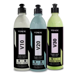 Kit de Polidores V10, V20 e V30 500ML Vonixx