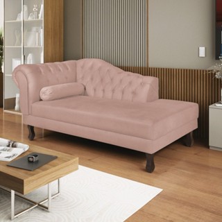 Diva Recamier Dora 130cm Lado Direito Suede Rose em Oferta na Shopee