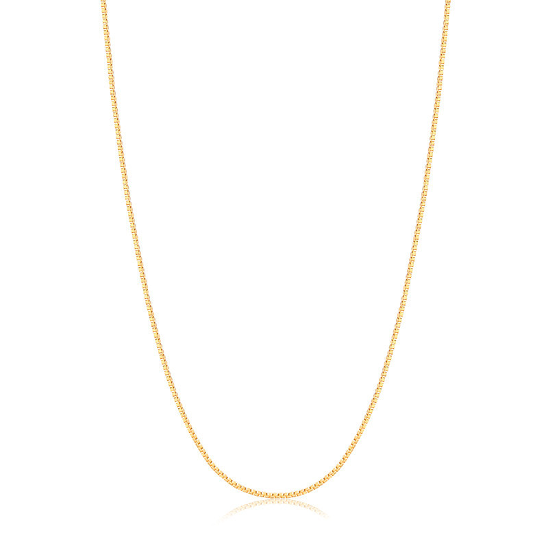 Colar Banho de Ouro 18K Elos Veneziano Fino (45cm)