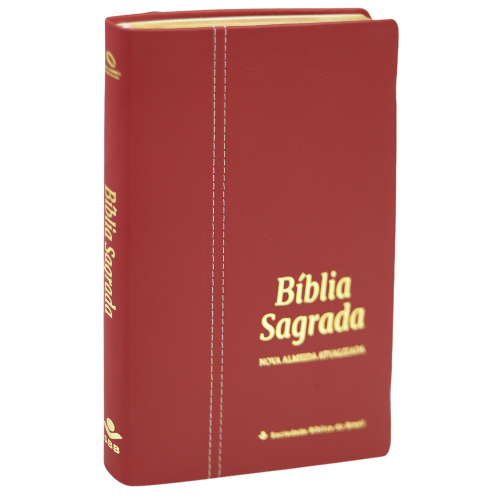 Bíblia Sagrada | NAA | Letra Normal Couro Legítimo Malagueta em Oferta na Shopee
