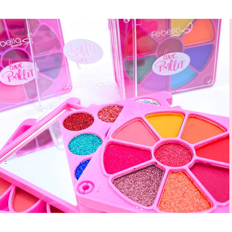 Paleta de Sombra Love Ballet Infantil - Febella Makeup TKIT5102 — imagem 2 de 2