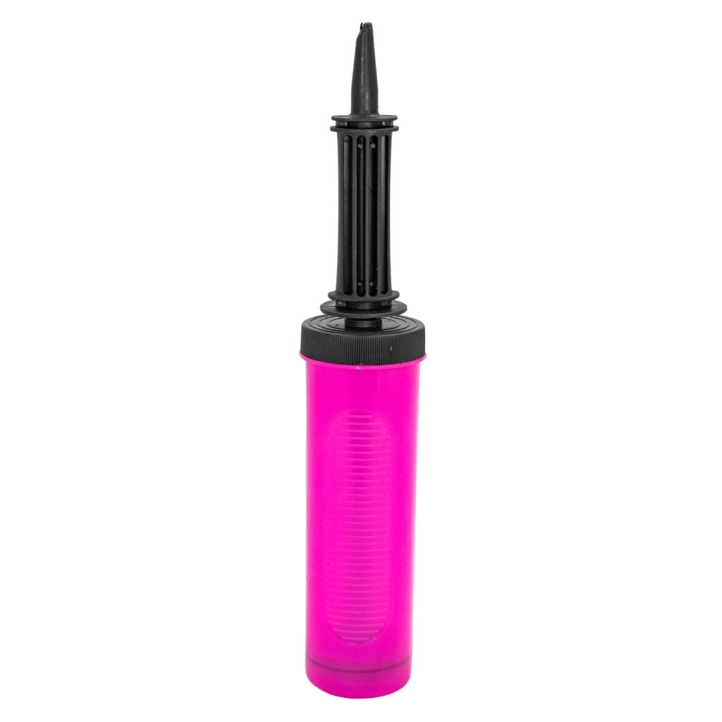 Bomba Manual Rosa Para Inflar Balão Enchedor Bexiga Festa De Aniversário