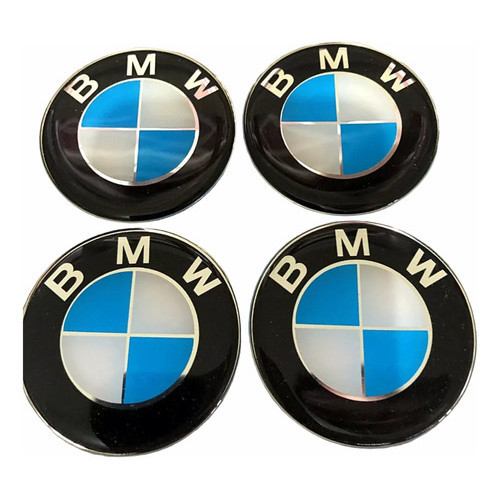 Adesivo Jogo Emblema Logo Roda Calota Miolo Meio Bmw 58mm