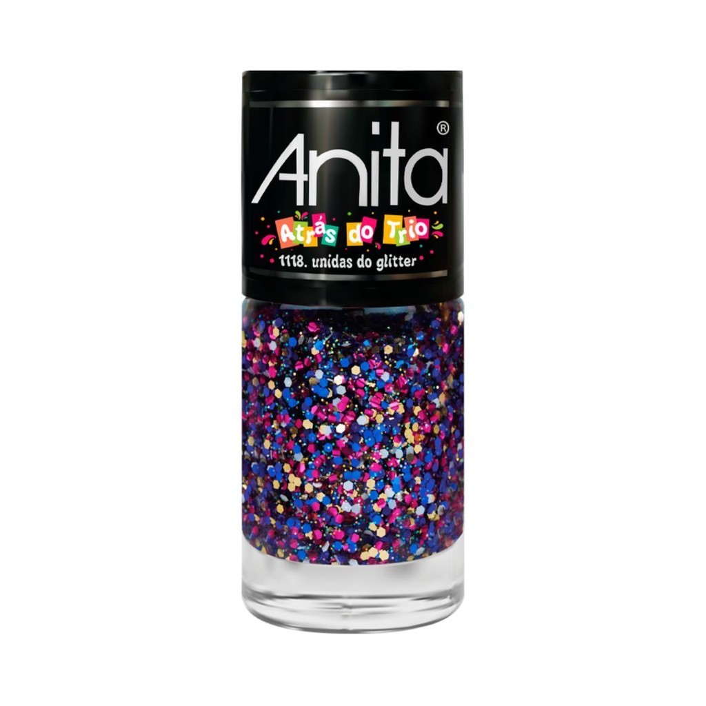 Esmalte Anita Glitter Atrás do trio - Unidas do Glitter