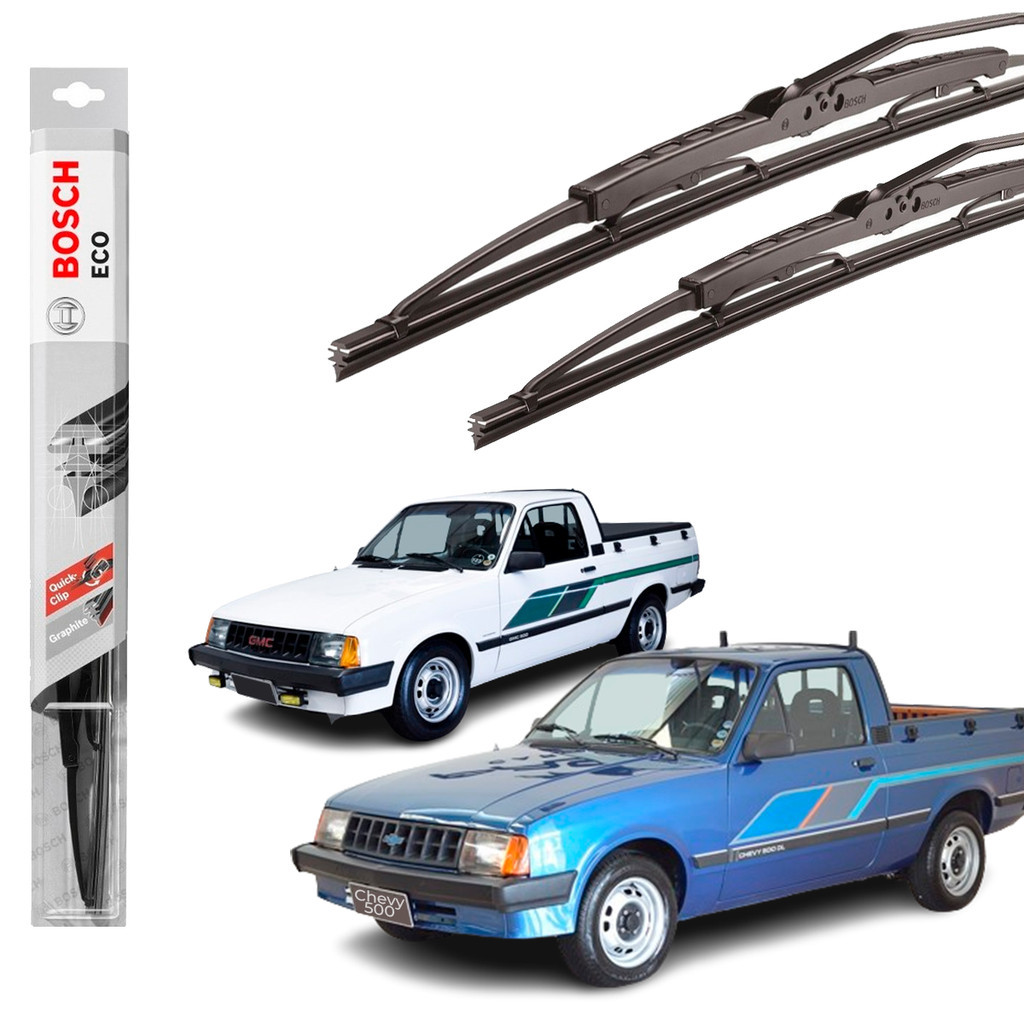 Kit Palheta Dianteira Chevy 500 1982 A 1995 Limpador Original Bosch Eco