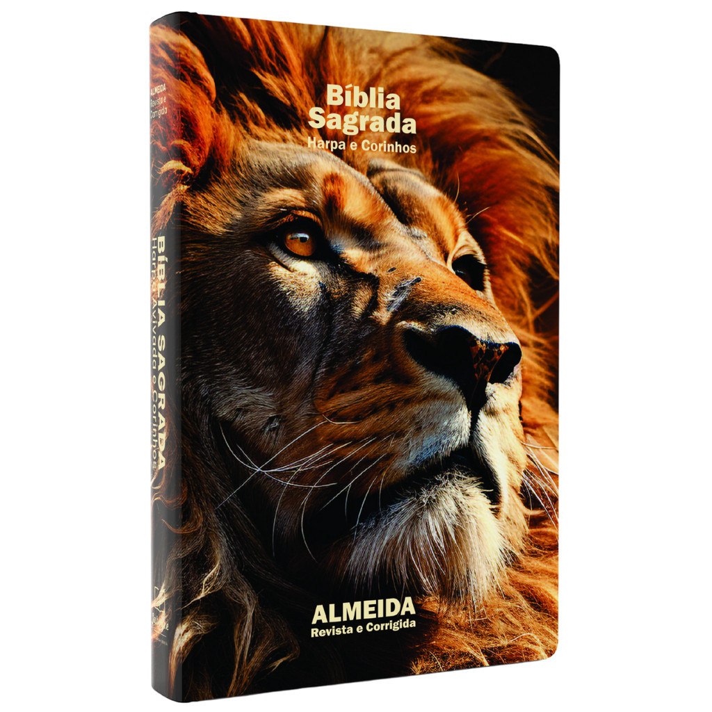 Bíblia Jovem Masculina/Feminina | Slim | Leão Perfil | Harpa Cristã | Capa Dura | ARC em Oferta na Shopee