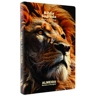 Bíblia Jovem Masculina/Feminina | Slim | Leão Perfil | Harpa Cristã | Capa Dura | ARC em Oferta na Shopee