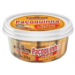 Paçoca Rolha Com Açúcar Mascavo 210g - Dacolônia