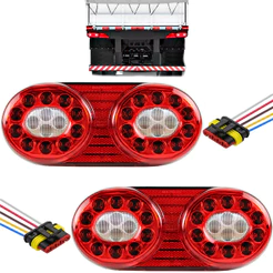 PAR Lanterna Traseira para Caminhão Randon LED 24 volts +Conector