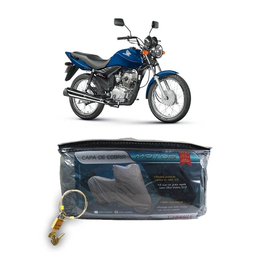 Capa com cadeado para cobrir HONDA CG 125 Fan ESD/150 Fan ESDI Flex P(204)