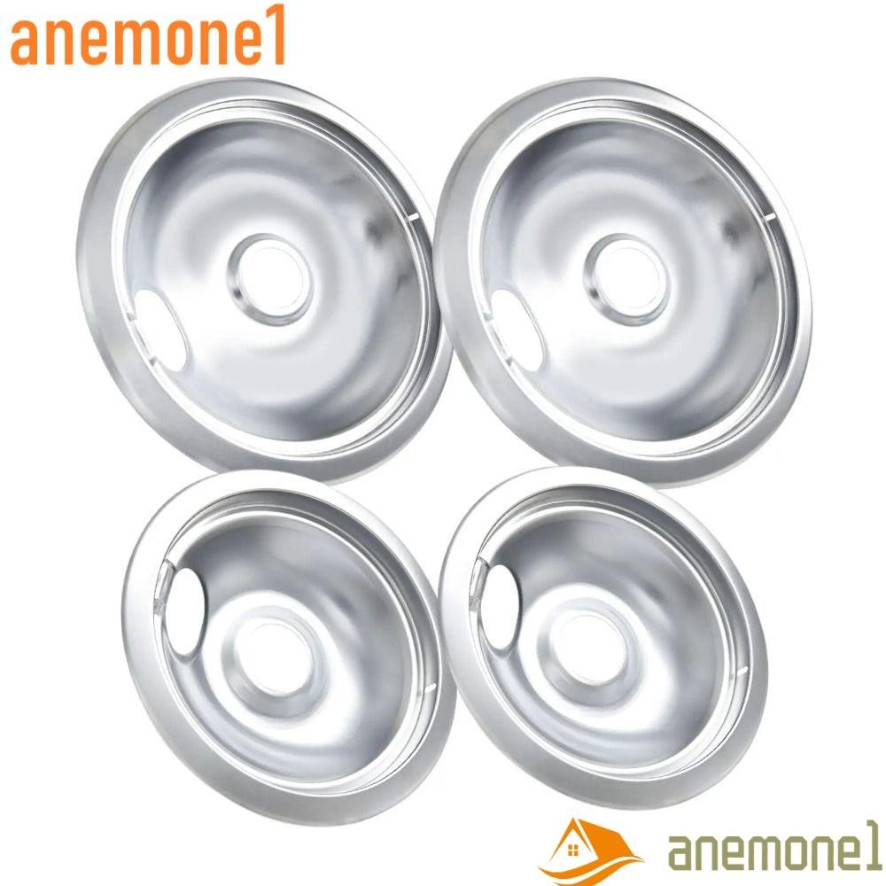 ANEMONE1 4pcs Bandeja De Gotejamento Para Forno Elétrico , Redonda De Aço Inoxidável , Suprimentos De Cozinha Espessamento Prevenir A Ferrugem Filtro De Óleo Faixa Elétrica