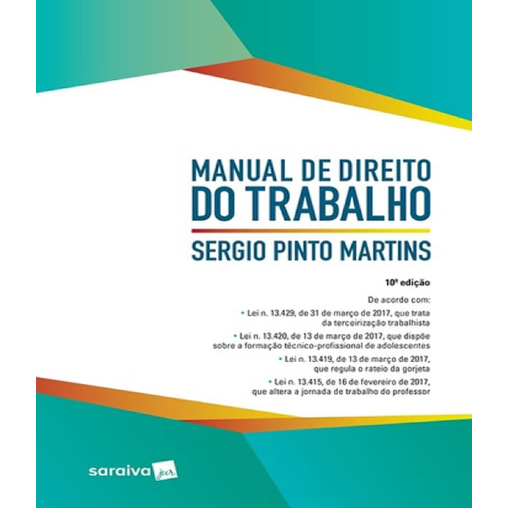 MANUAL DE DIREITO DO TRABALHO   10 ED em Oferta na Shopee