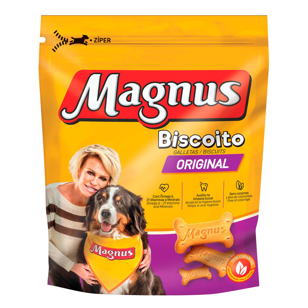 Biscoito Magnus Original Cães - 1kg em Oferta na Shopee