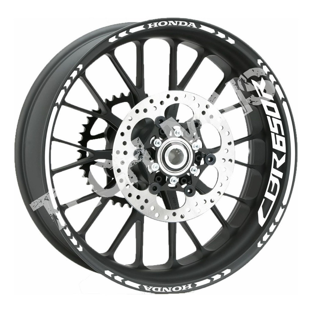 Kit Adesivos Refletivo De Rodas e Frisos para Moto Honda Cbr 650 R Crb650r cbr 650r refletive