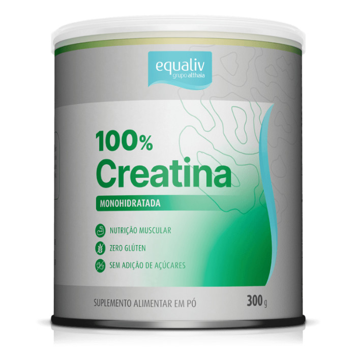 Creatina 100% Equaliv Monohidratada Vegana em Pó C/300g