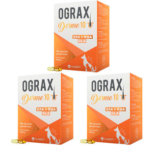 Kit 3 Ograx Derme 10 Suplemento Avert C/30 Cápsulas em Oferta na Shopee