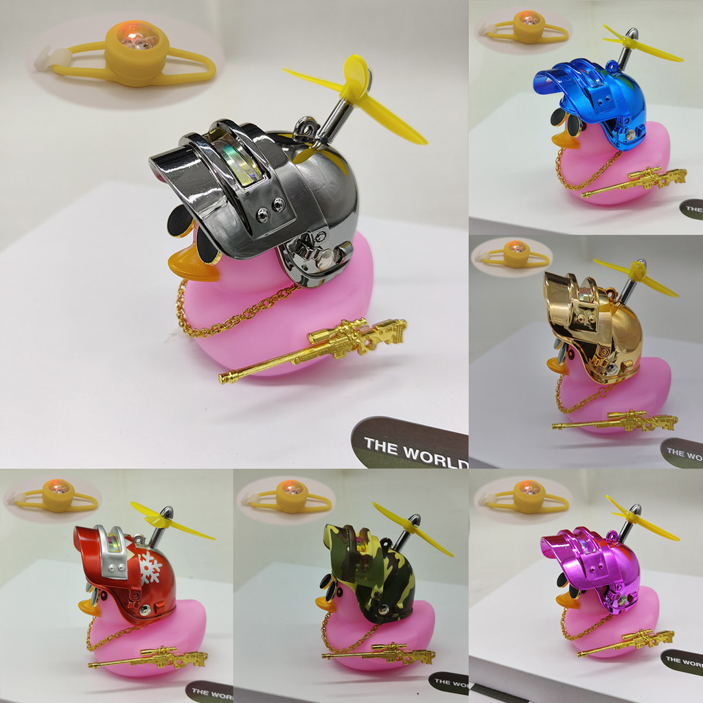 Pato Rosa Para Motocicletas Com Luzes , Decoração De Guidão De Bicicleta em Oferta na Shopee