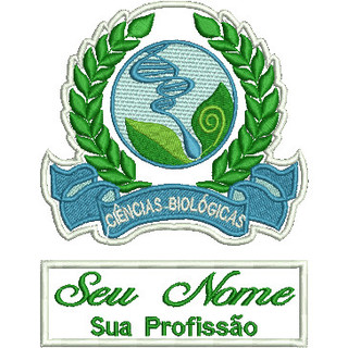 Patch Ciências Biológicas Kit Nome + Logotipo