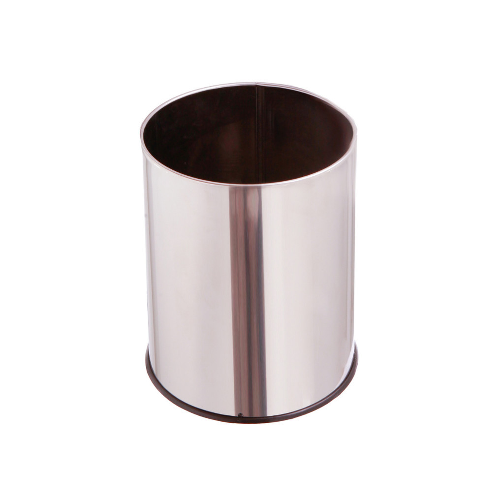 Cesto De Lixo Multiuso Inox Ideal Para Academia Casa Lavanderia 20L