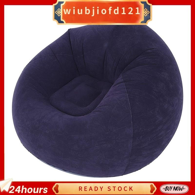 Sofá Insuflável Grande Cadeira Flocking PVC Garden Lounge Beanbag Móveis Para Camping Exterior Sacos De Mochila (A)