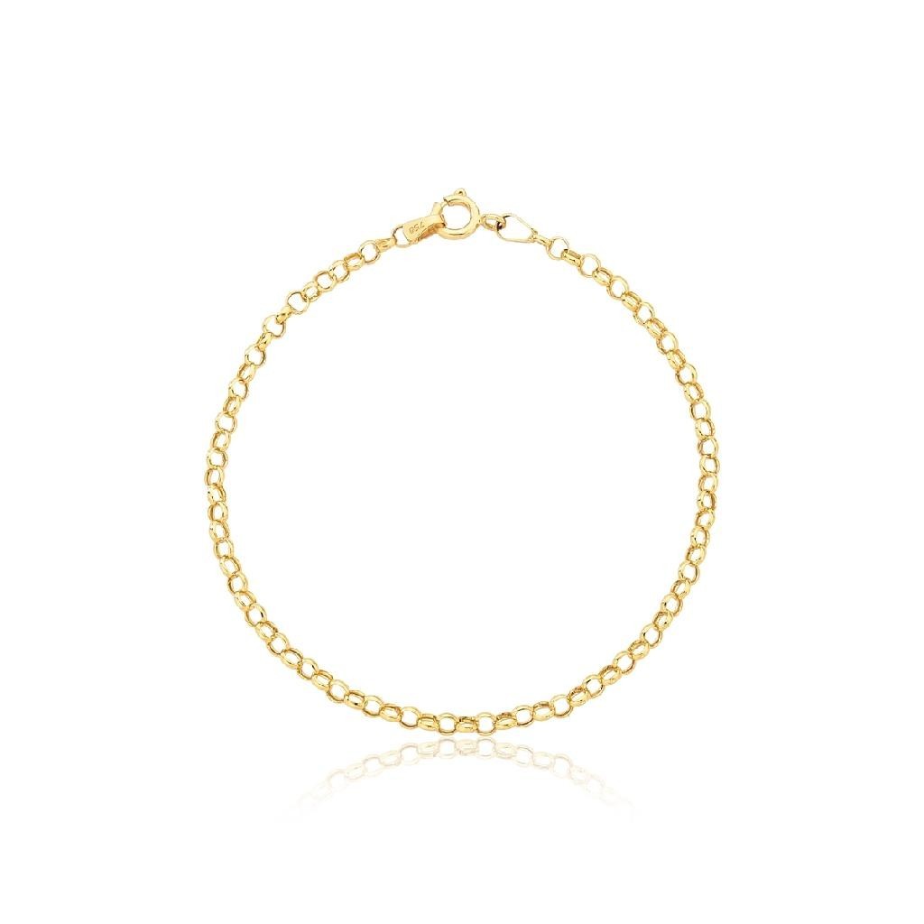 Pulseira feminina elo Português delicada 1 grama em Ouro 18k - Fashion Accessories