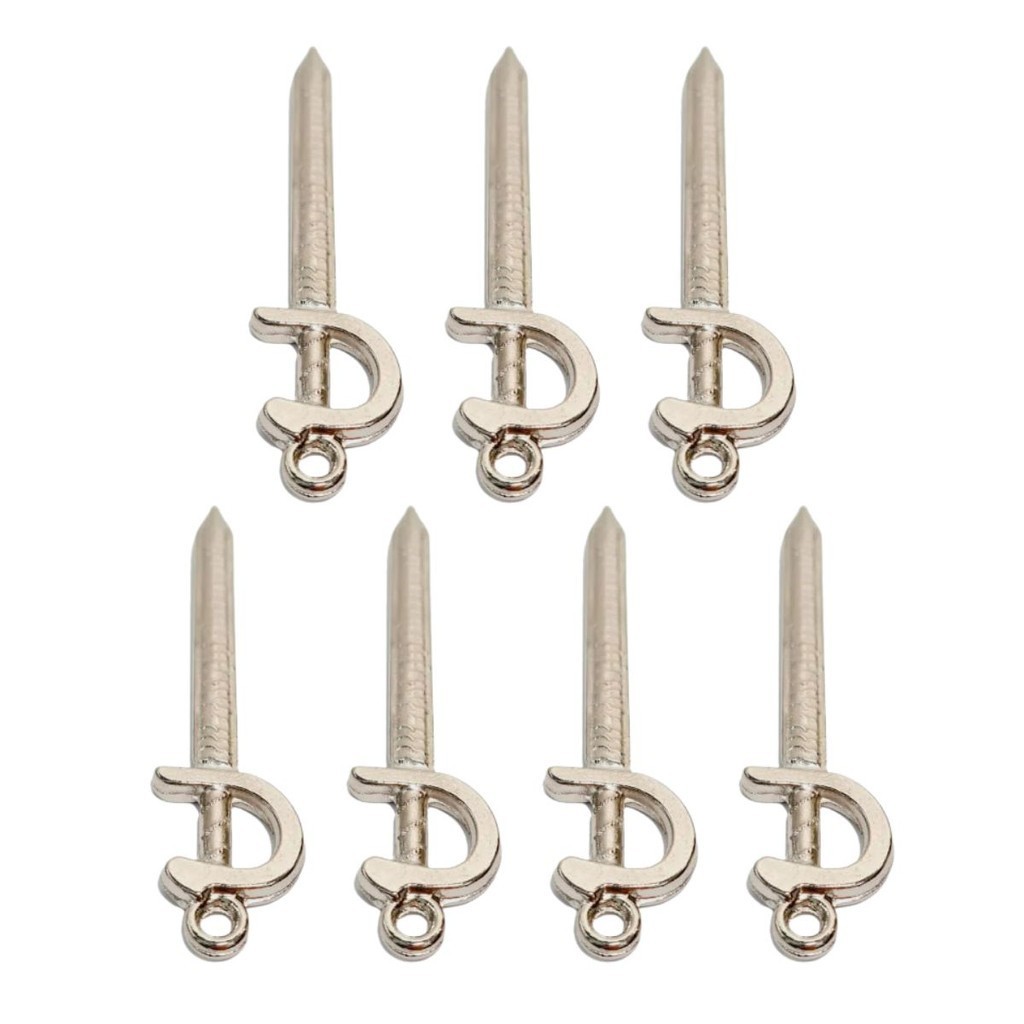 Kit 7 Pingentes Espada Ogum Orixá 6 cm Grande Guia Umbanda em Oferta na Shopee