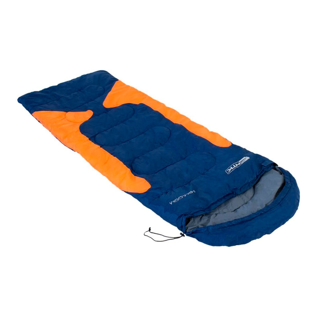 Saco de dormir Freedom NTK solteiro para temperatura entre de -3,5°C à -1,5°C Azul e Laranja em Oferta na Shopee
