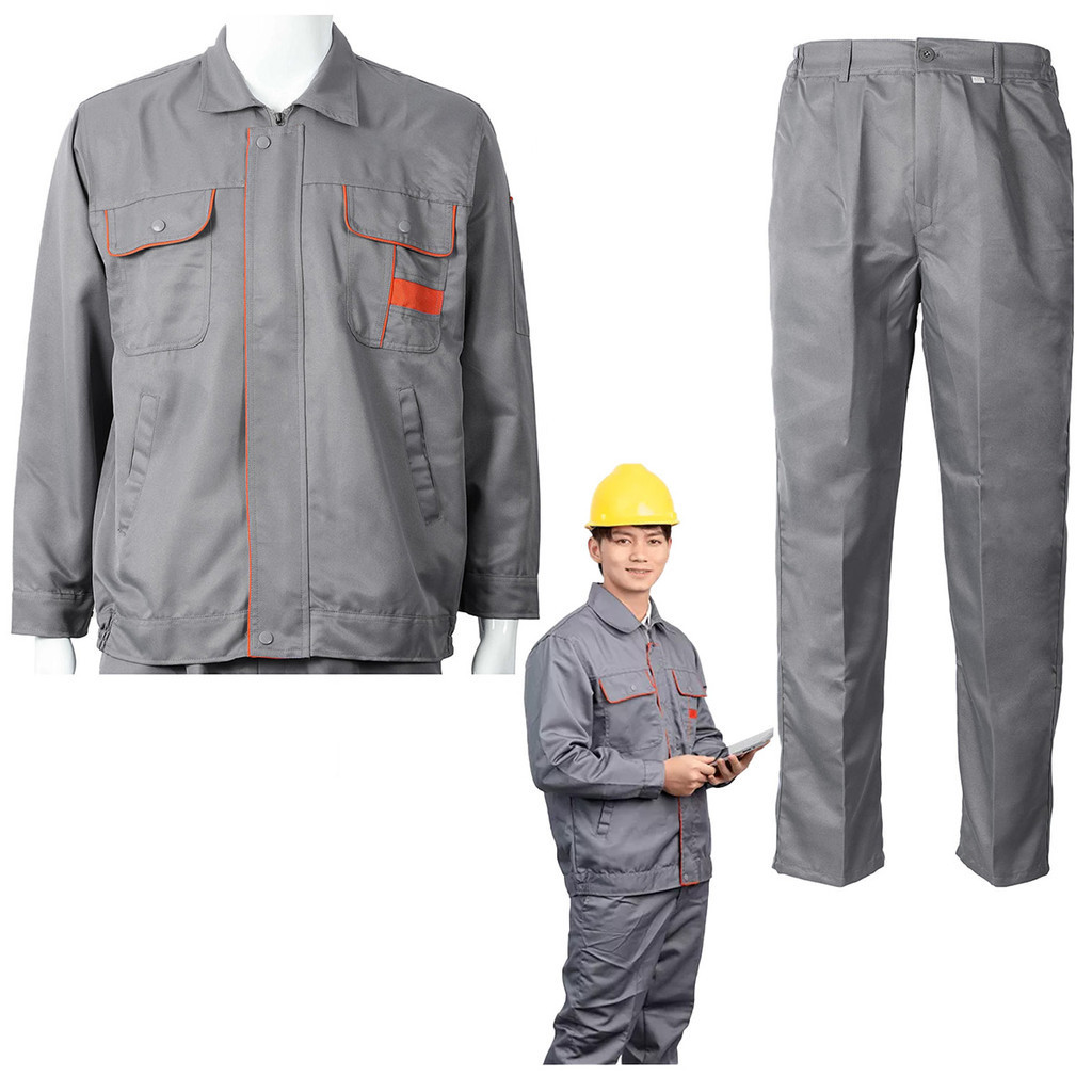 Conjunto Uniforme Segurança EPI Listra Refletiva Construçao Civil Obra Mecanico Engenheiro Operario Prestador de Serviço