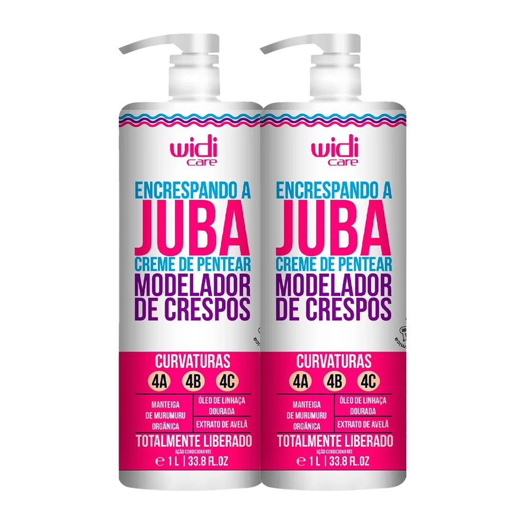 Kit Widi Care 2x Encrespando a Juba Creme de Pentear 1L em Oferta na Shopee