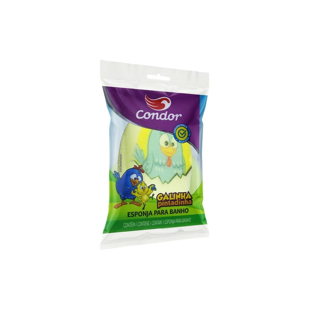 Esponja Infantil para Banho Galinha Pintadinha Condor